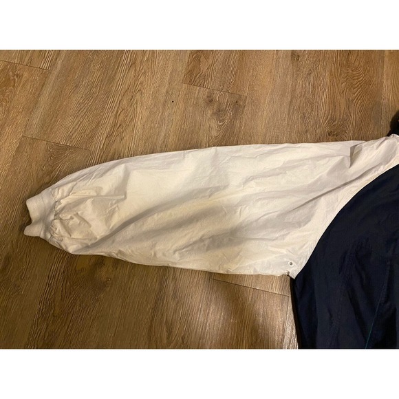 Vtg NAUTICA Sports Jacket Full Zip Hidden Hood Gorpcore Bomber Men's XL - Picture 7 of 12